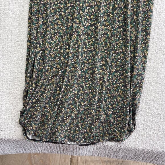 PrAna Dress Women L Green Floral AOP Outdoor Active Nature Built In Shelf Bra - Picture 4 of 13